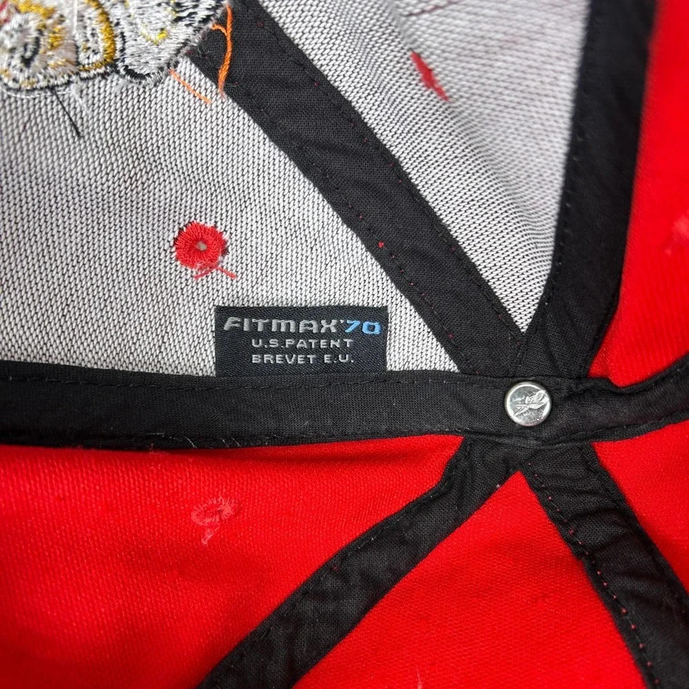 Chicago Blackhawks Hat Fitted L/XL Red Retro NHL Hockey Reebok Center‎ Ice